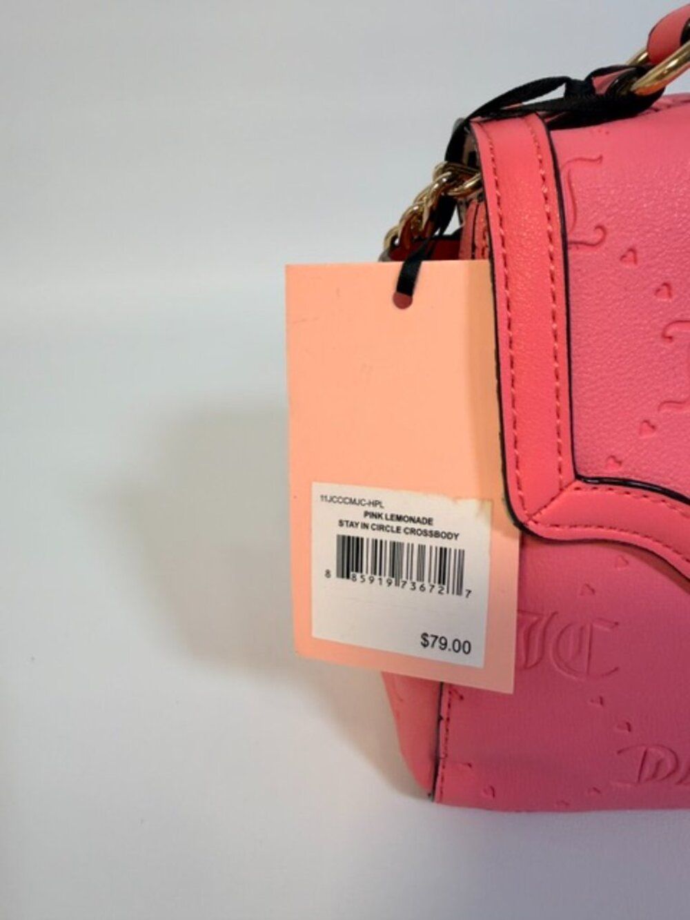 NWT Juicy Couture Y2K Pink Lemonade Crossbody Satchel - Picture 8 of 12